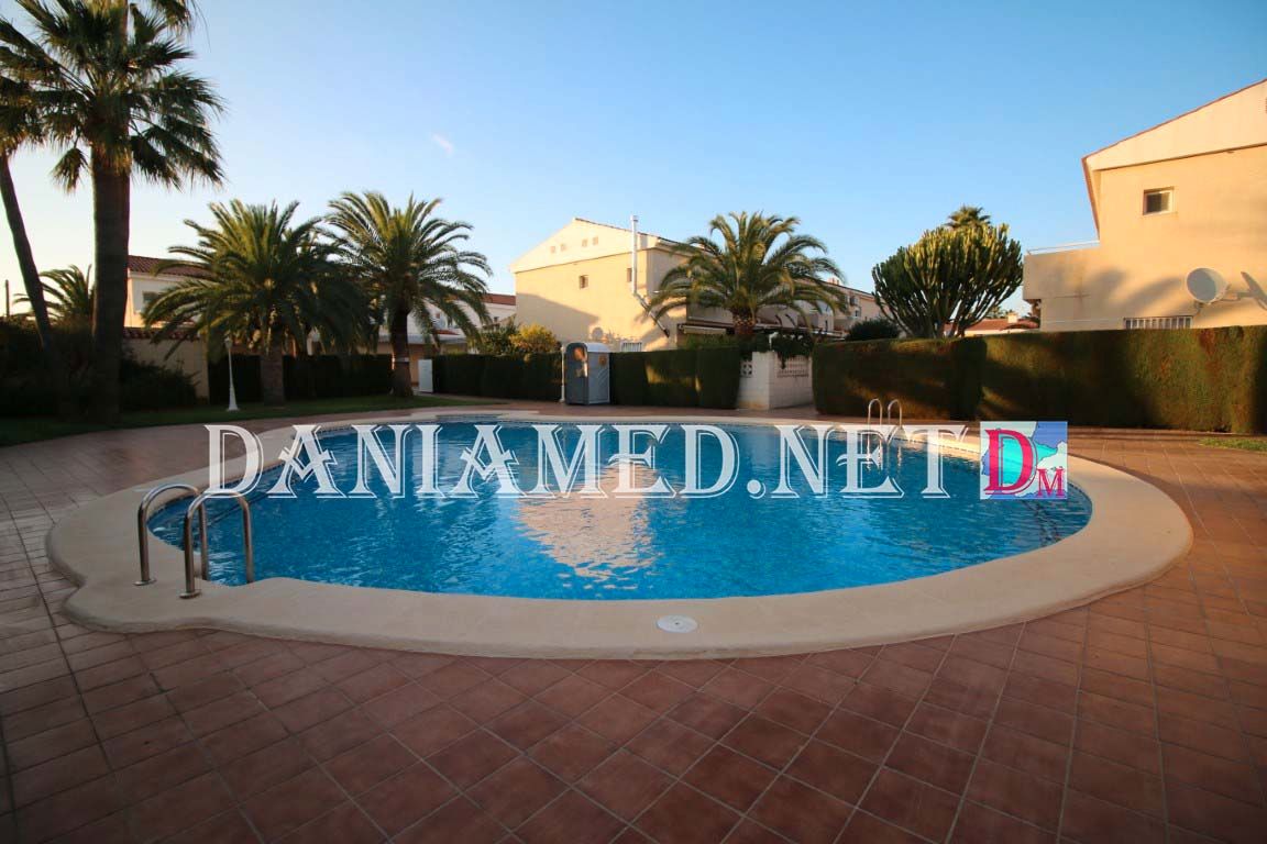 Swimming pool of Single-family semi-detached for sale in Els Poblets  with Air Conditioner, Heating and Private garden