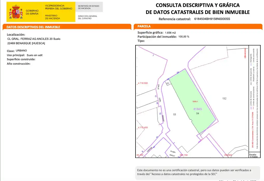 Casa adosada en venta en Calle General Ferraz, 18, Benasque