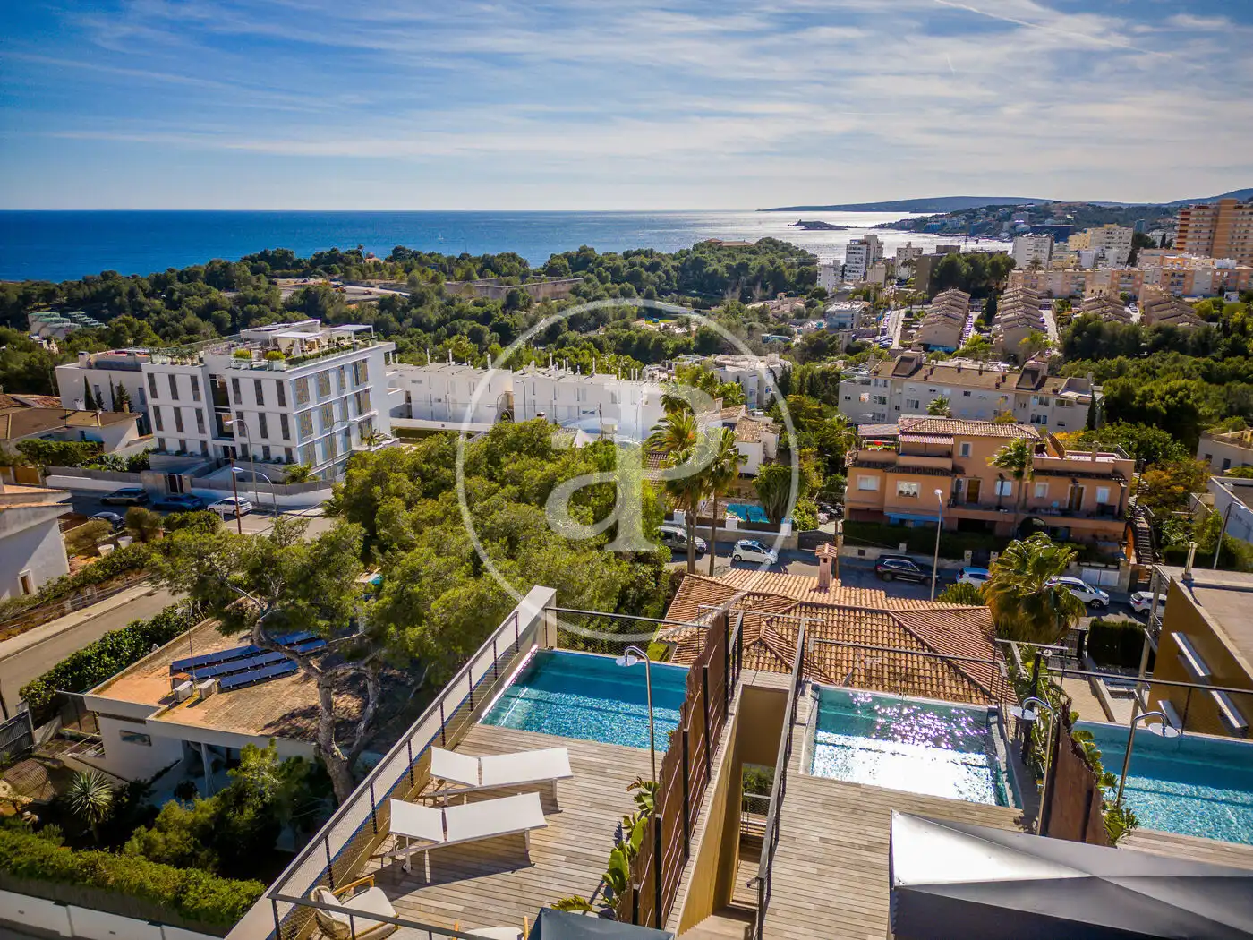 Außenansicht von Dachboden zum Verkauf in  Palma de Mallorca mit Klimaanlage, Heizung und Terrasse