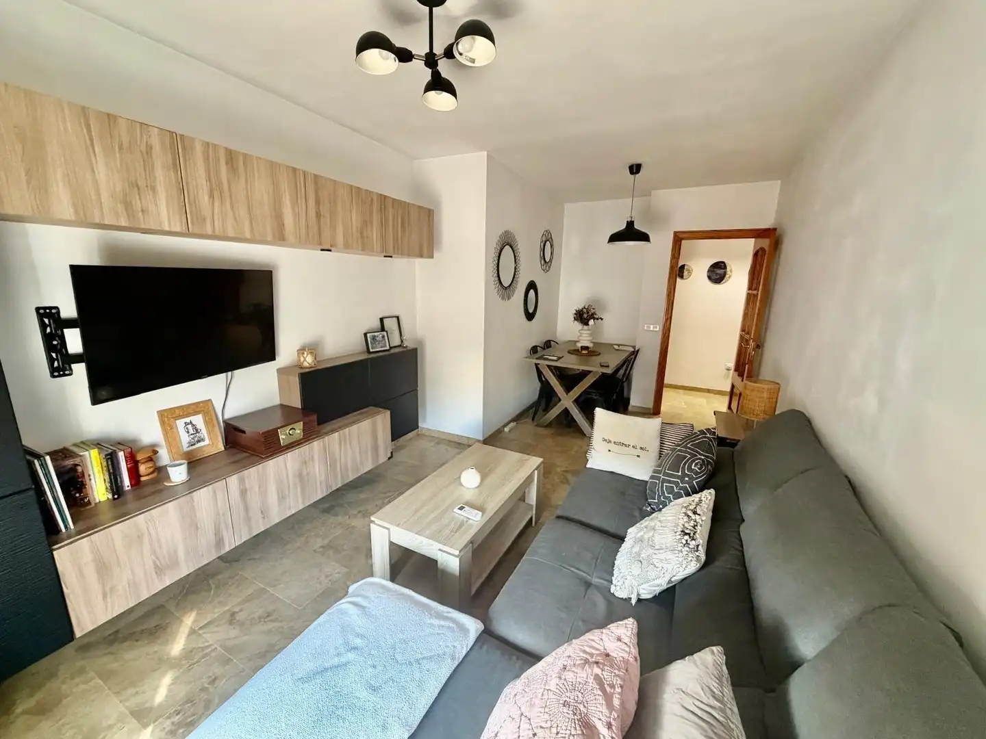 Living room of Attic for sale in Málaga  with Air Conditioner, Terrace and Furnished