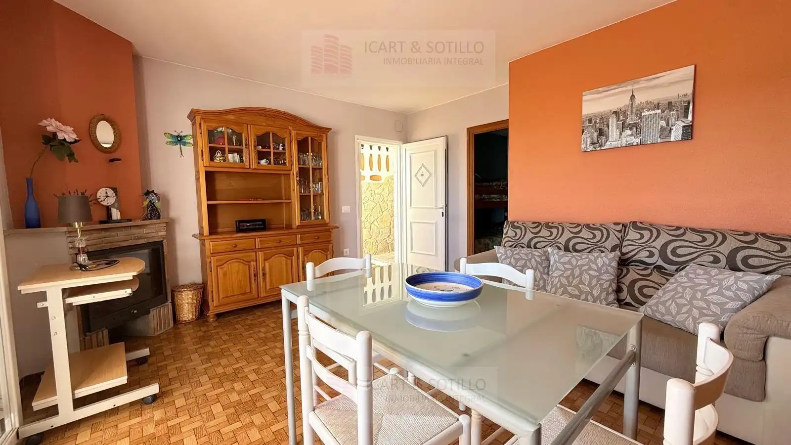 Sala d'estar de Pis en venda en Peñíscola / Peníscola amb Aire condicionat, Calefacció i Jardí privat