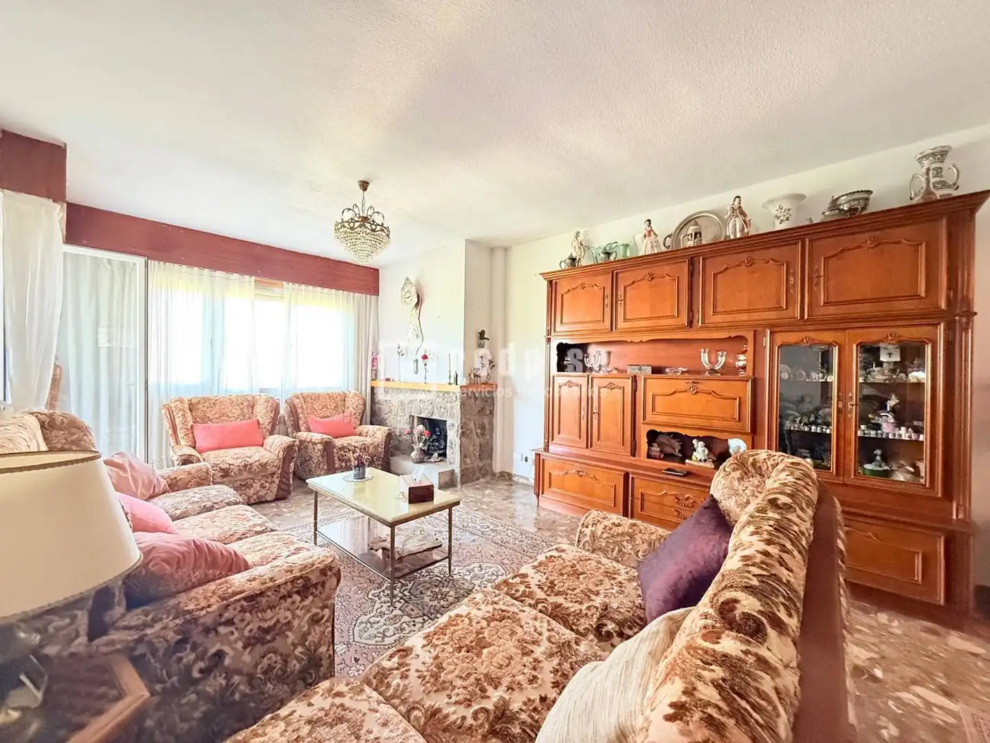 Sala de estar de Piso en venta en Collado Villalba con Calefacción, Jardín privado y Terraza