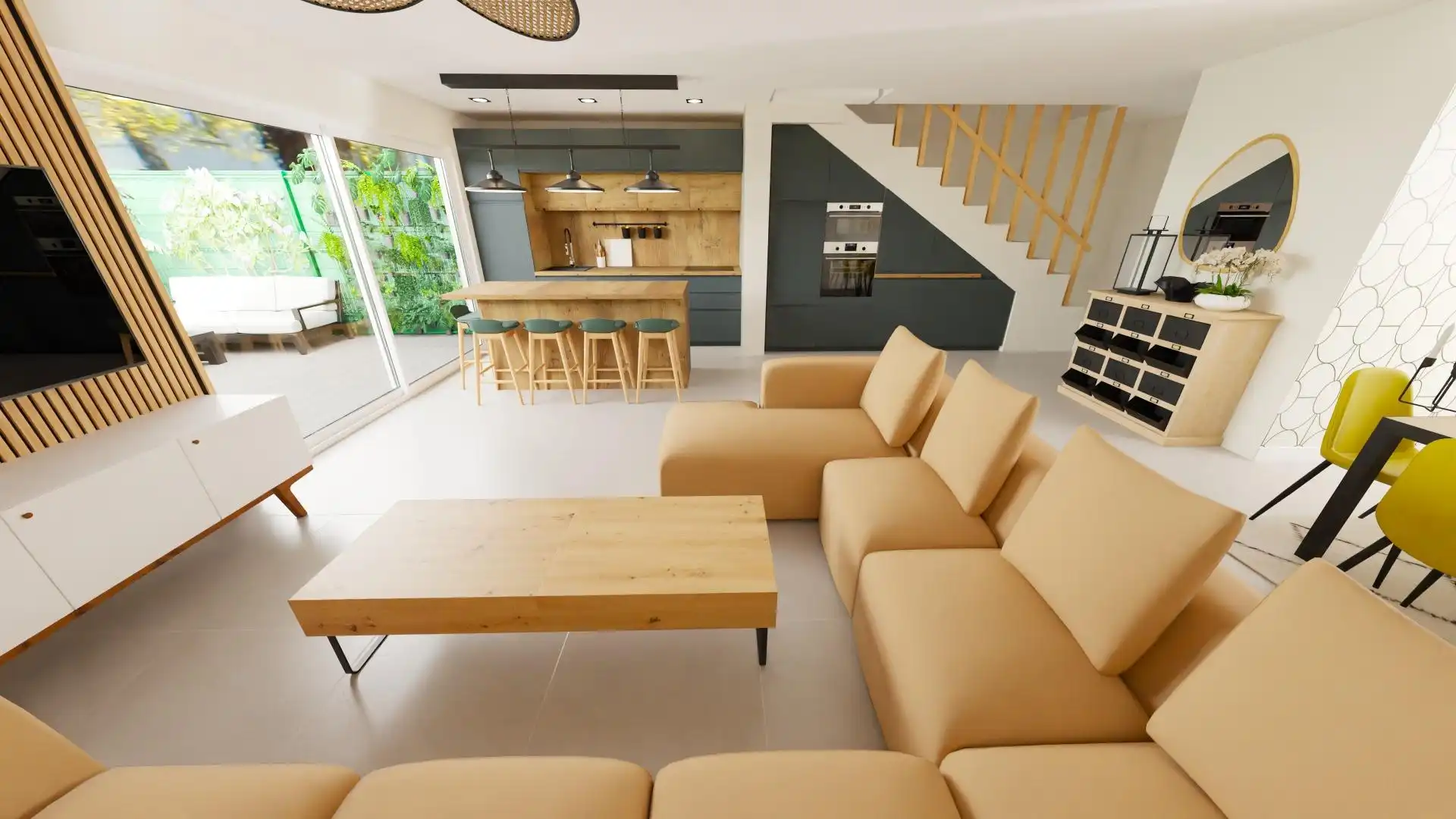 Sala d'estar de Casa adosada en venda en Pulianas