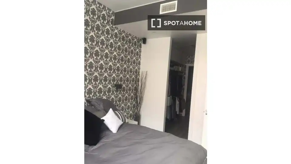 Bedroom of Flat for rent in Madrid  with Air Conditioner, Heating and Furnished