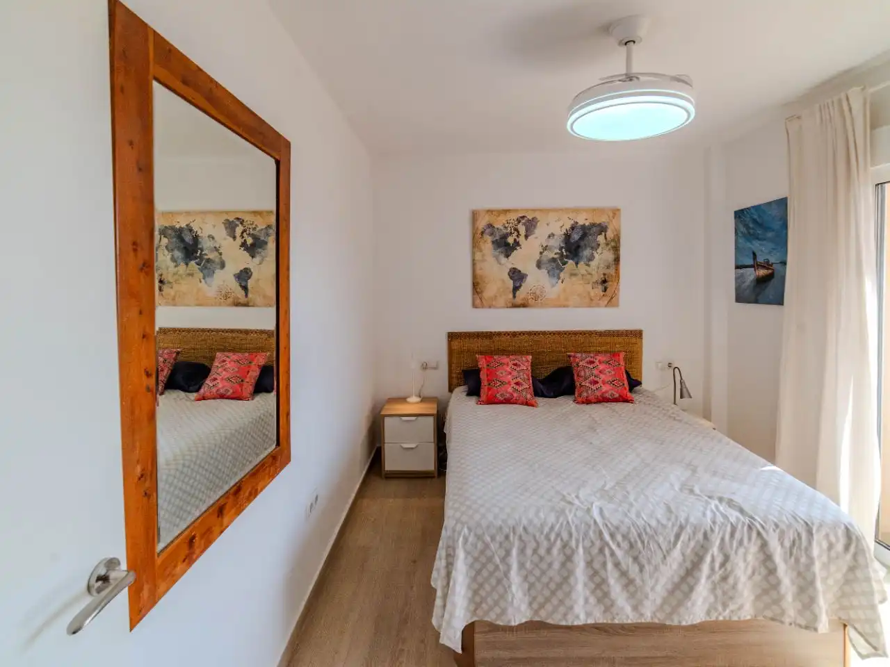 Bedroom of Flat for sale in Málaga Capital  with Air Conditioner, Terrace and Balcony