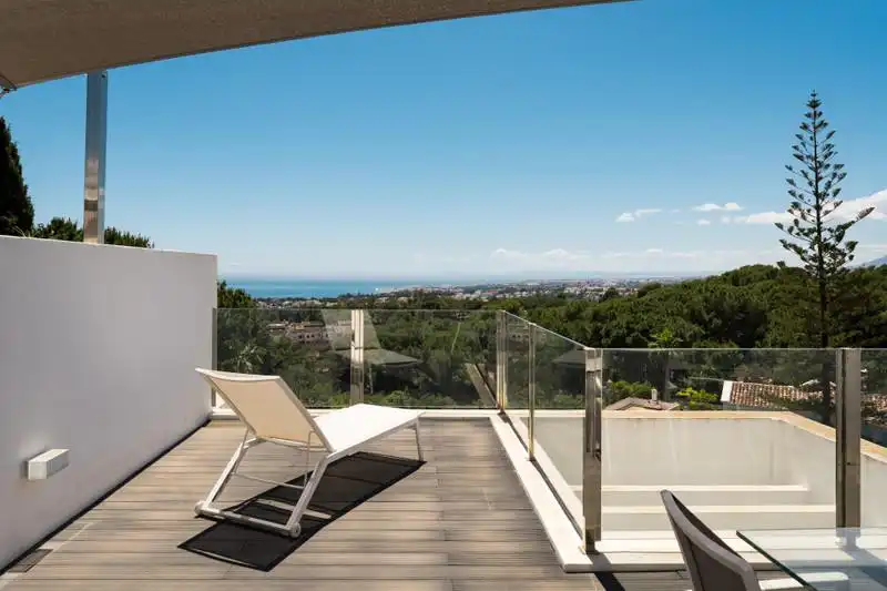 Terrace of Detached homes for rent in Marbella  with Air Conditioner, Heating and Private garden