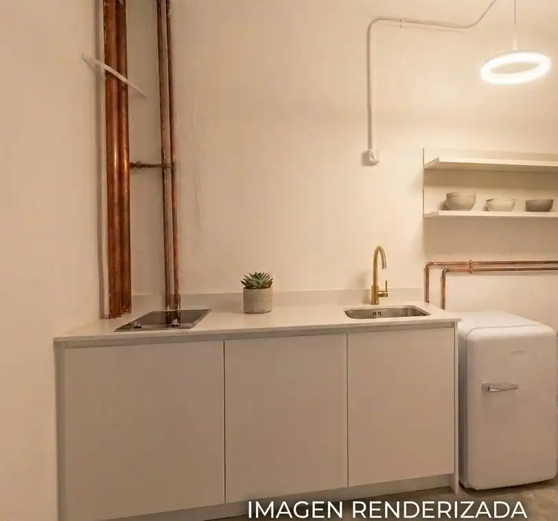 Cuina de Local en venda en Esplugues de Llobregat amb Aire condicionat
