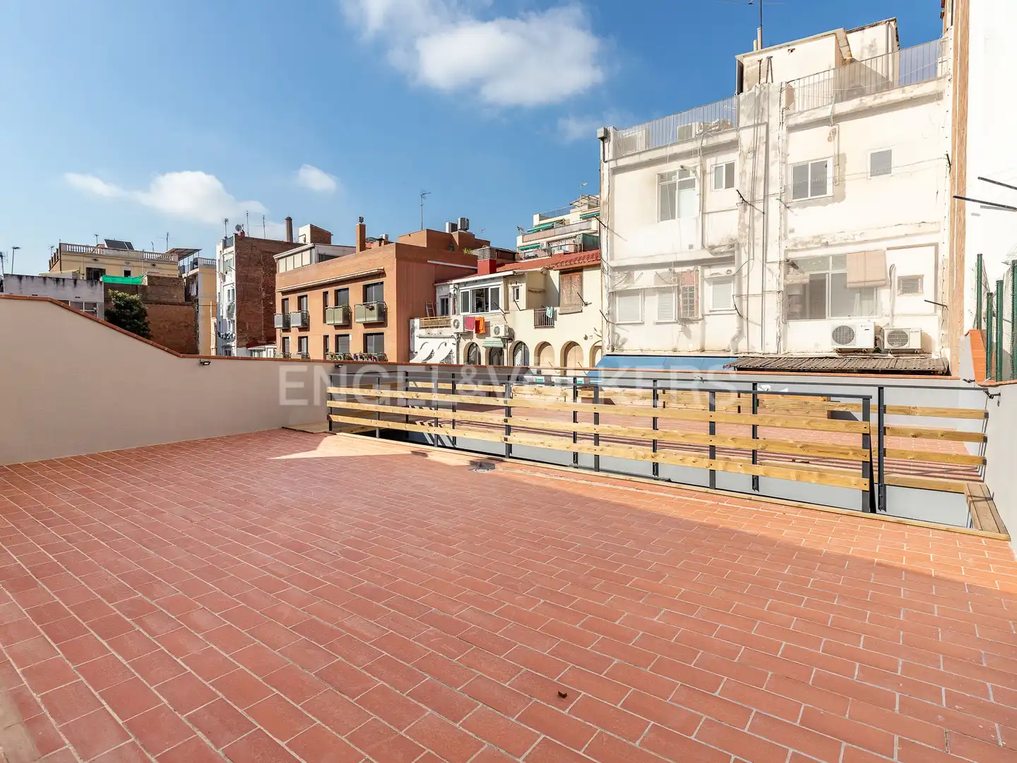 Terraza de Piso de alquiler en Barcelona con Aire acondicionado, Calefacción y Parquet