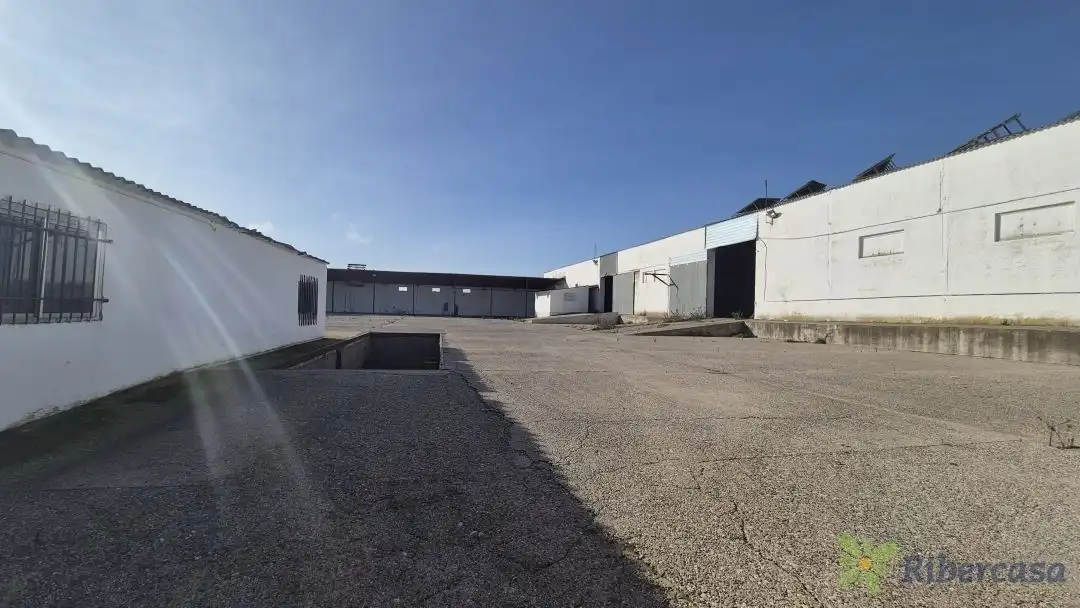 Außenansicht von Fabrikhallen zum Verkauf in Fustiñana