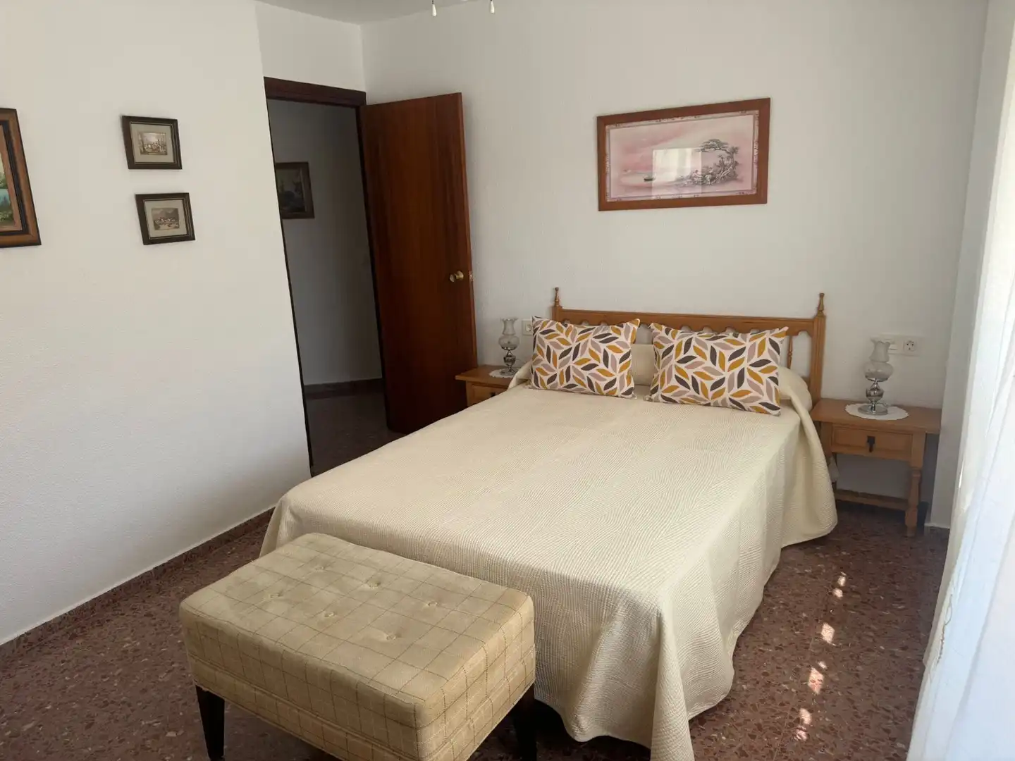 Dormitori de Apartament de lloguer en Mazarrón amb Aire condicionat, Calefacció i Moblat