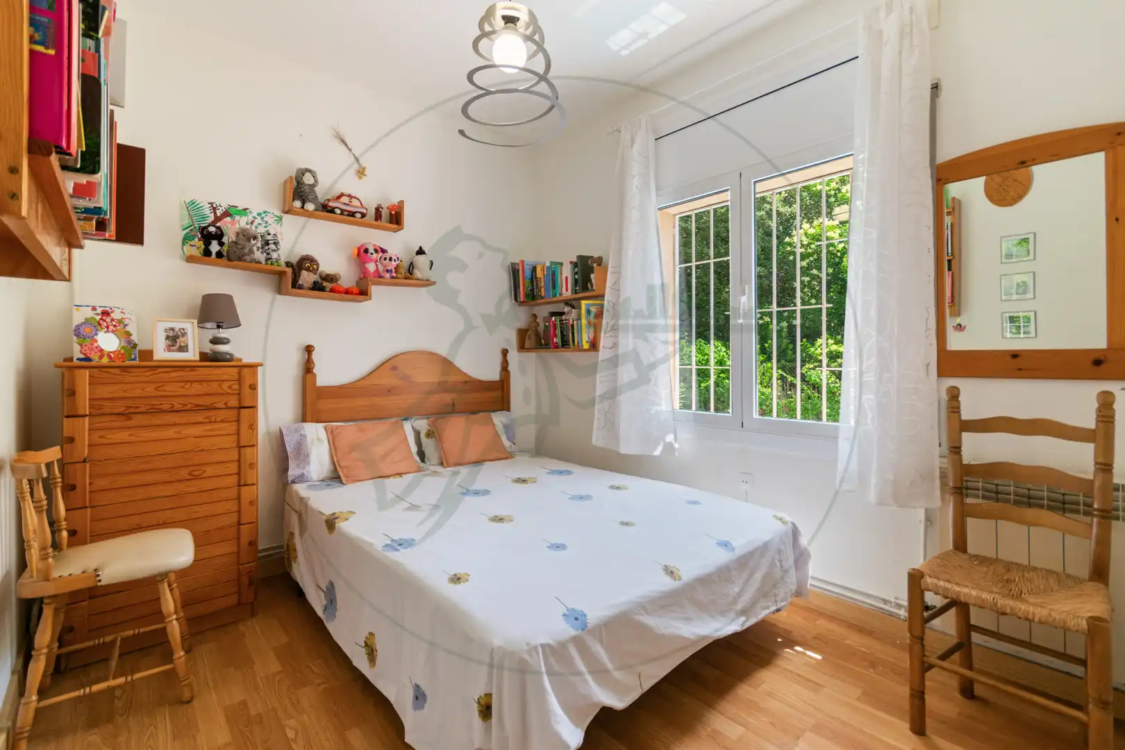 Bedroom of Houses for sale in Sant Cugat del Vallès  with Heating, Private garden and Parquet flooring