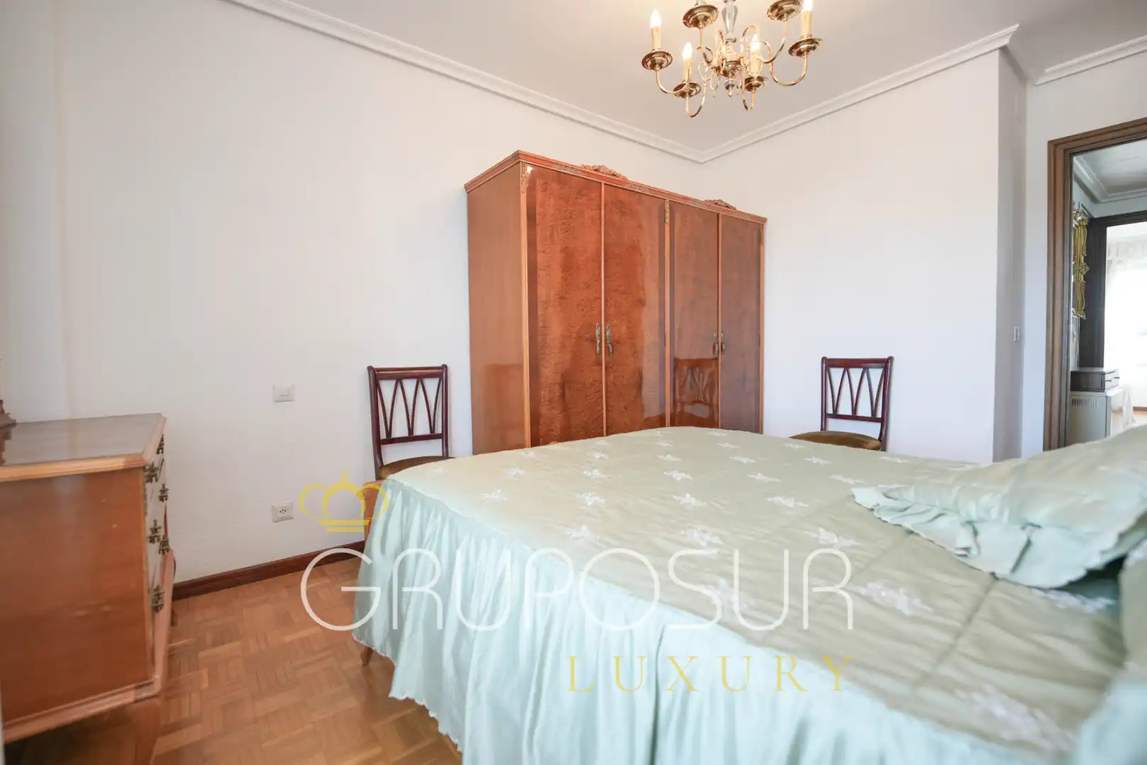 Schlafzimmer von Wohnung zum Verkauf in Valladolid mit Heizung, Privatgarten und Parkett