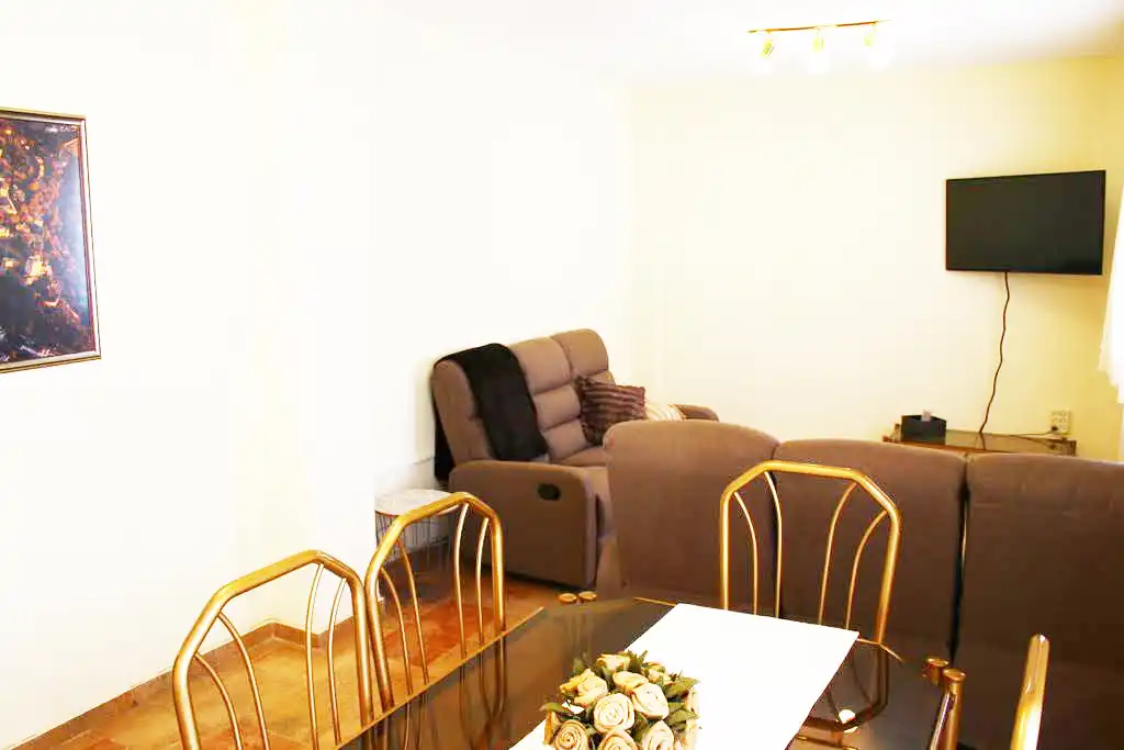 Living room of Flat for rent in Granada  with Air Conditioner, Heating and Furnished