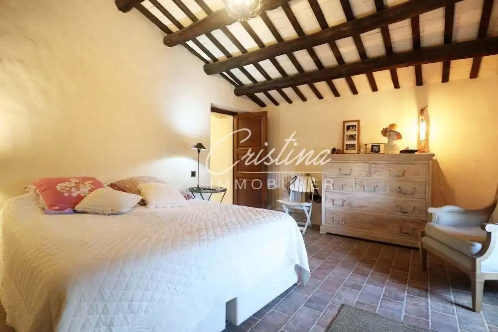 Schlafzimmer von Country house zum Verkauf in Santa Cristina d'Aro mit Heizung, Privatgarten und Schwimmbad