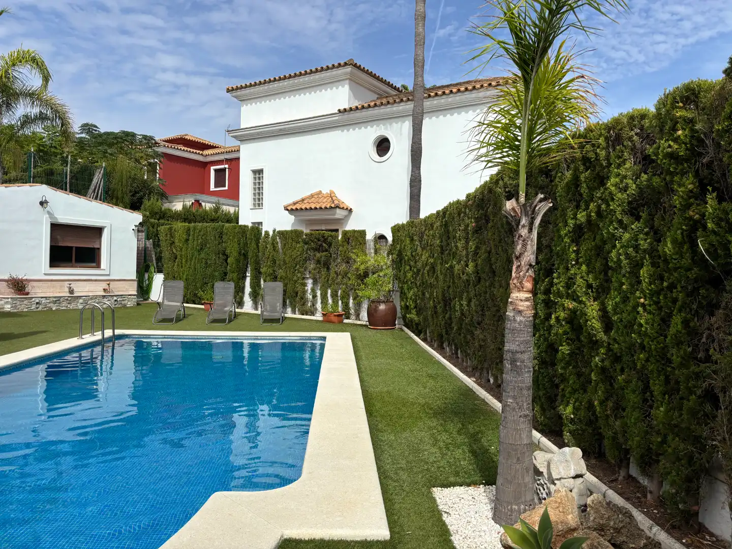 Piscina de Casa o chalet en venta en Islantilla con Aire acondicionado, Calefacción y Jardín privado