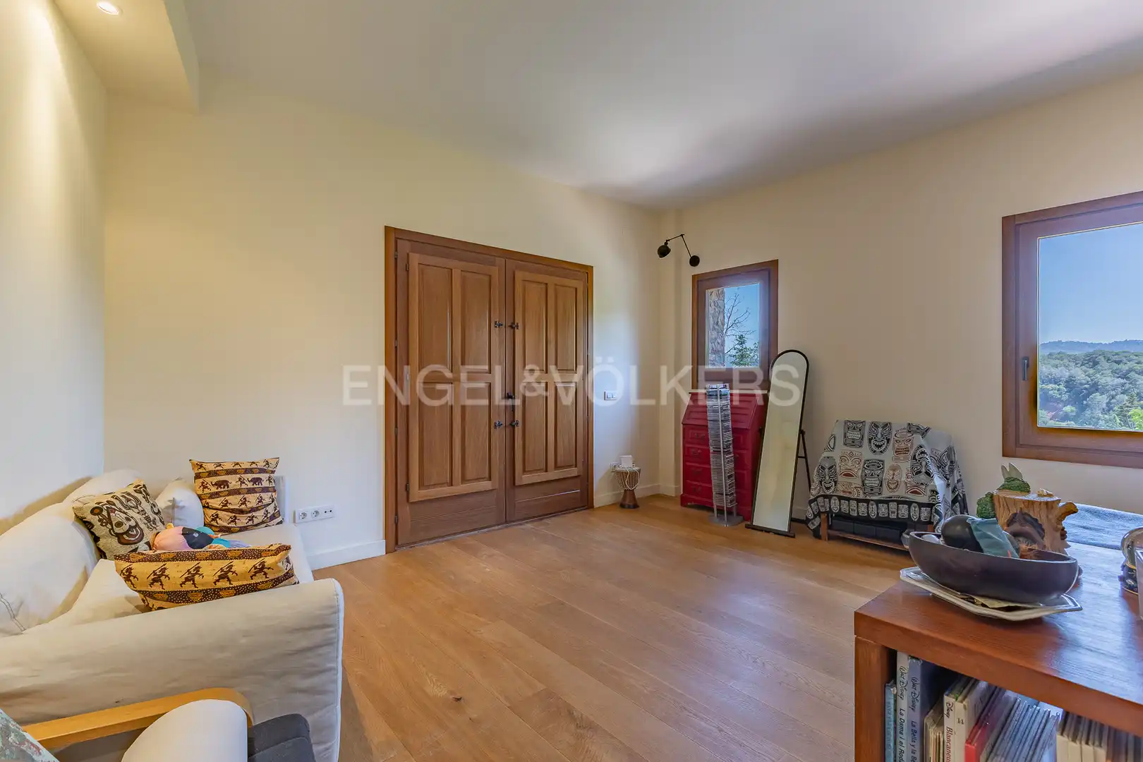 Sala de estar de Finca rústica en venta en Gallifa con Aire acondicionado, Calefacción y Jardín privado