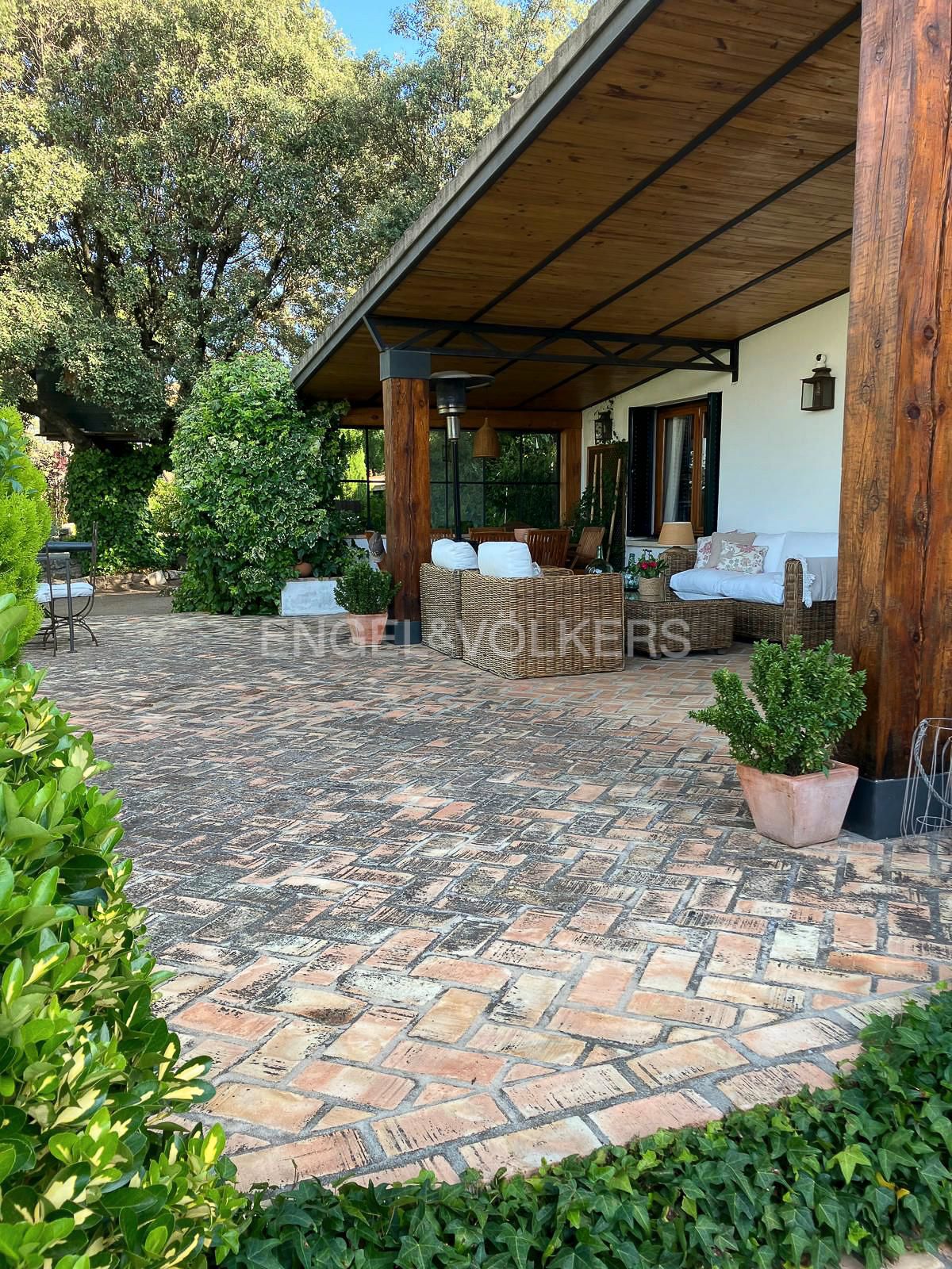 Terrassa de Casa o xalet en venda en Collado Villalba amb Calefacció, Jardí privat i Piscina