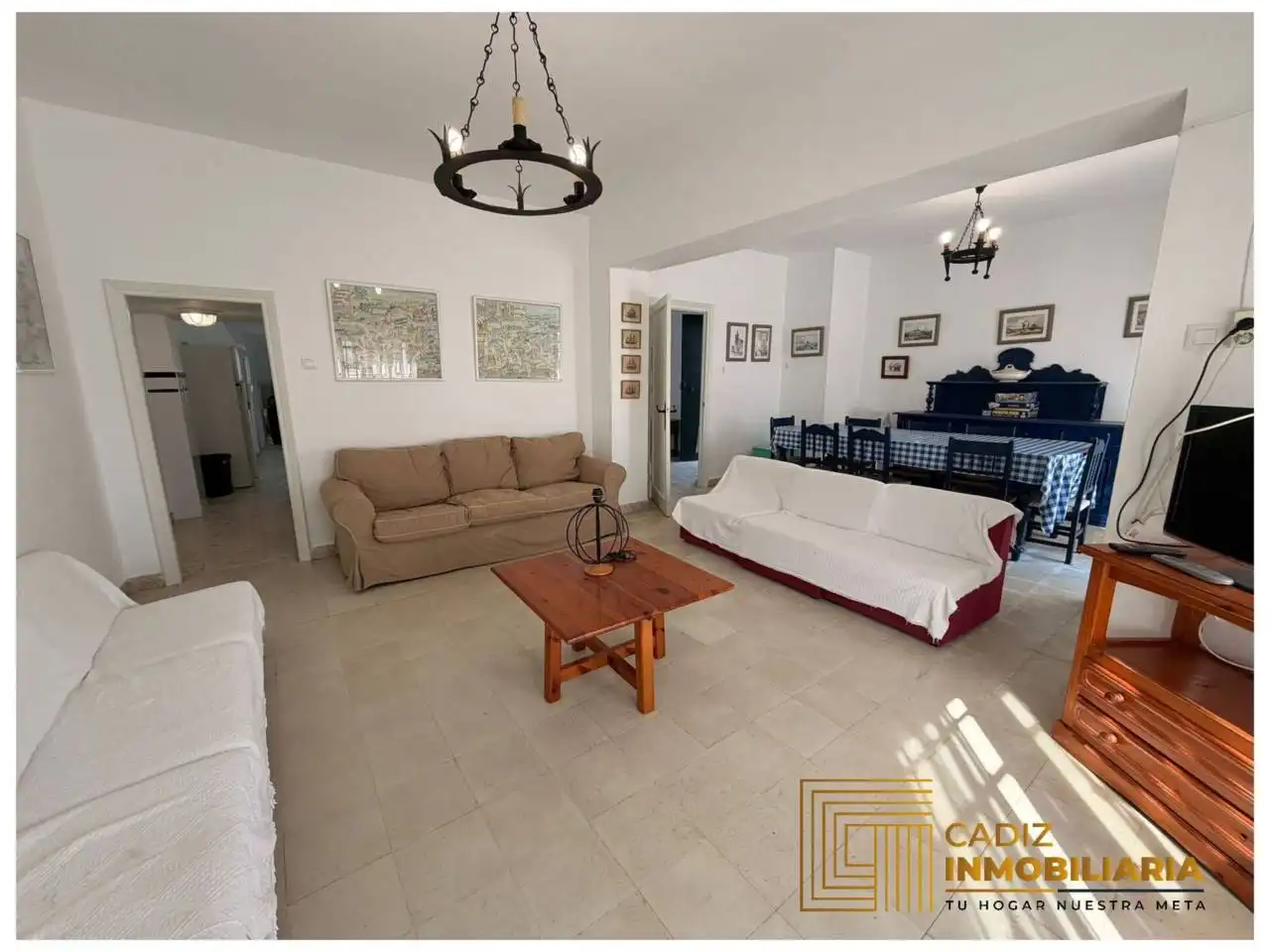 Sala d'estar de Casa o xalet en venda en Chipiona amb Terrassa
