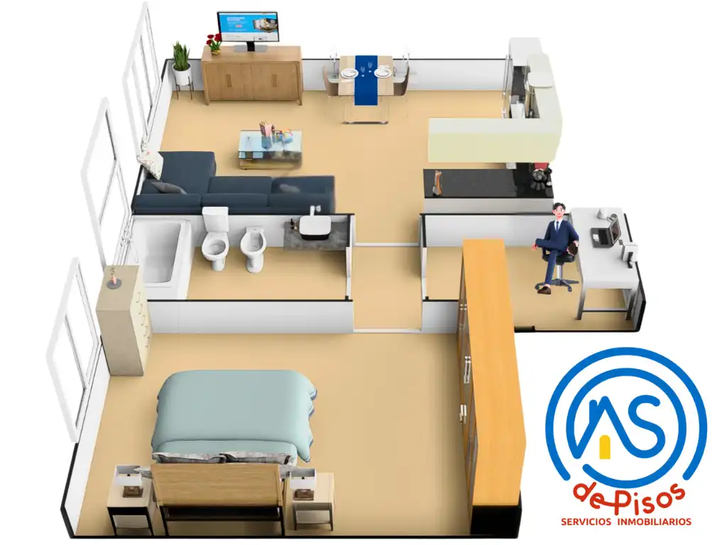 Apartamento de alquiler en Calle de Nuestra Señora de Bonaria, 13, Barrio del Ave