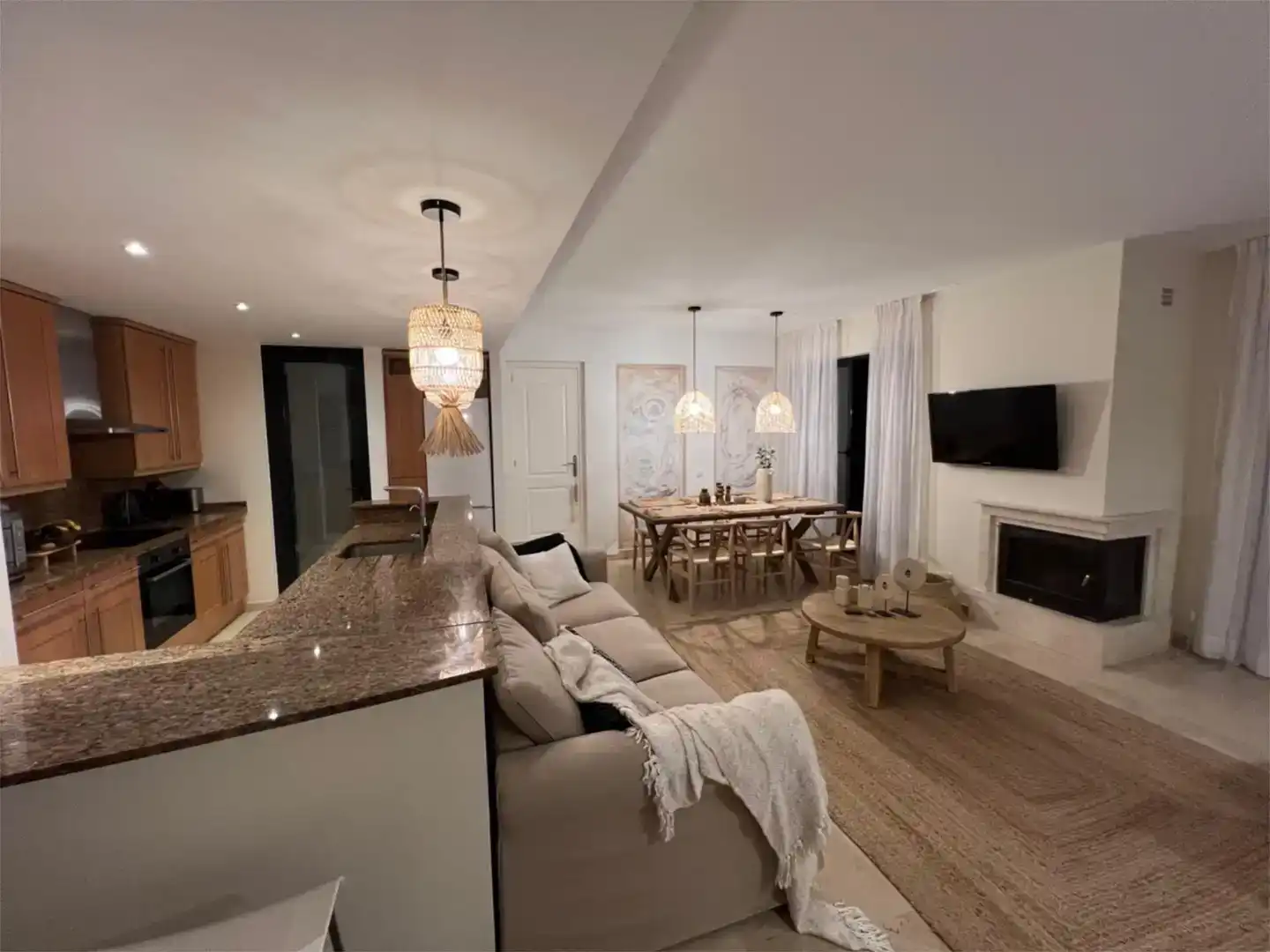 Sala d'estar de Apartament en venda en Mijas amb Aire condicionat i Piscina