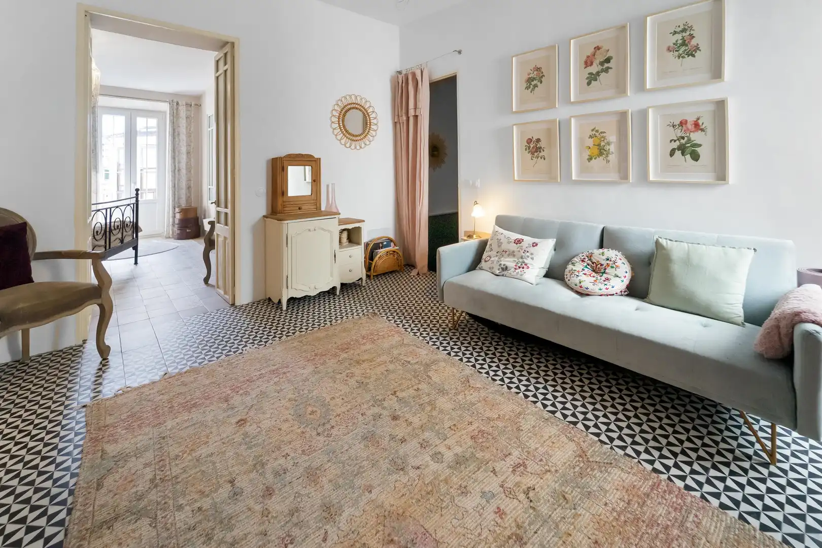 Wohnzimmer von Haus oder Chalet zum Verkauf in Felanitx mit Klimaanlage, Heizung und Terrasse