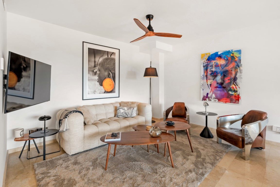 Living room of Apartment for sale in Benahavís  with Heating, Private garden and Terrace