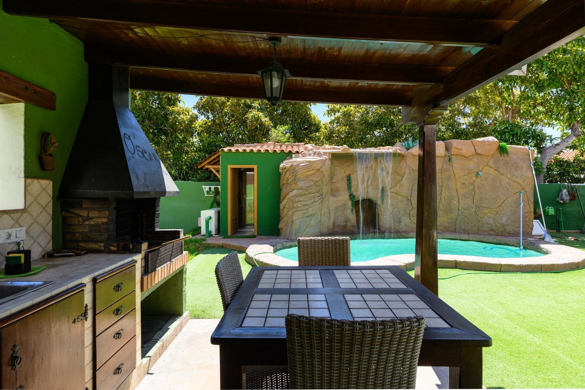 Terraza de Casa o chalet en venta en Agüimes con Aire acondicionado, Calefacción y Jardín privado