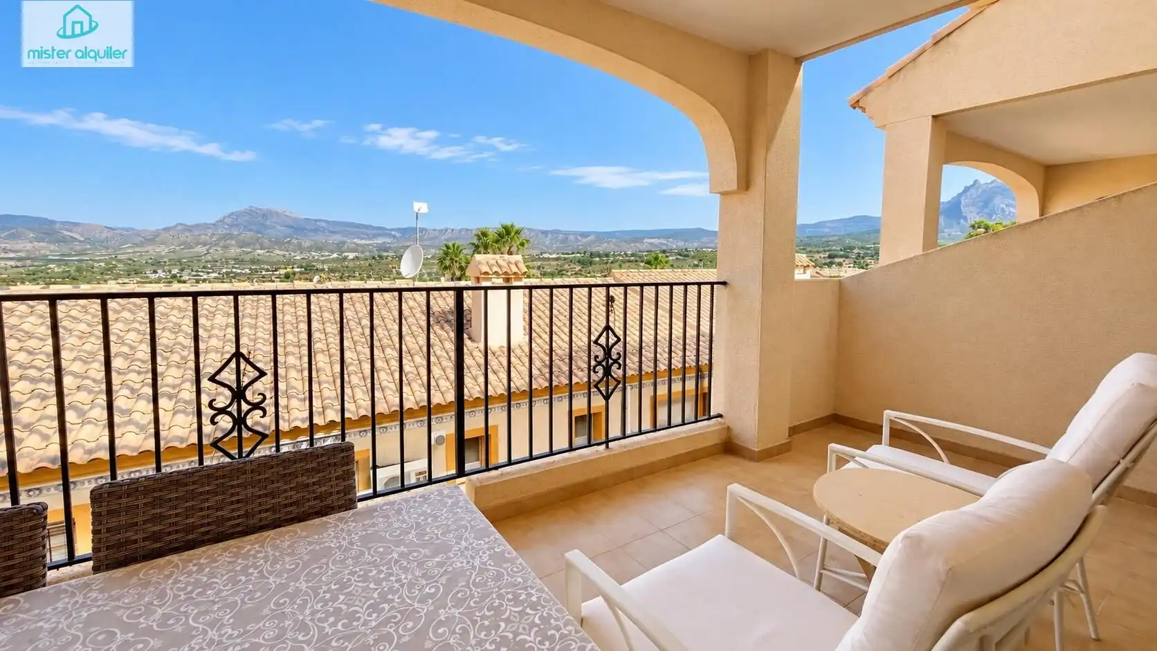 Balcony of Houses for rent in Busot  with Air Conditioner, Heating and Private garden