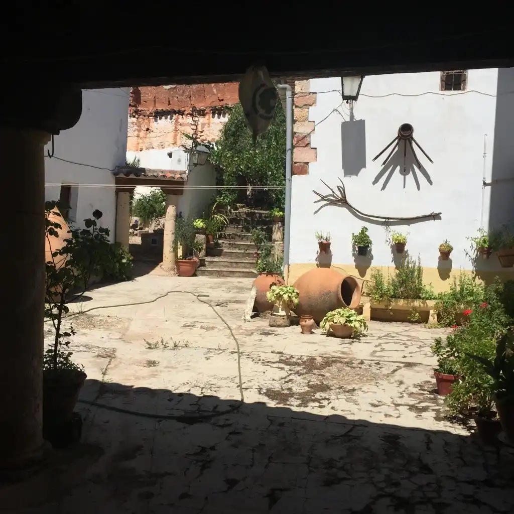 Terrassa de Casa o xalet en venda en Alcaraz amb Calefacció, Jardí privat i Moblat