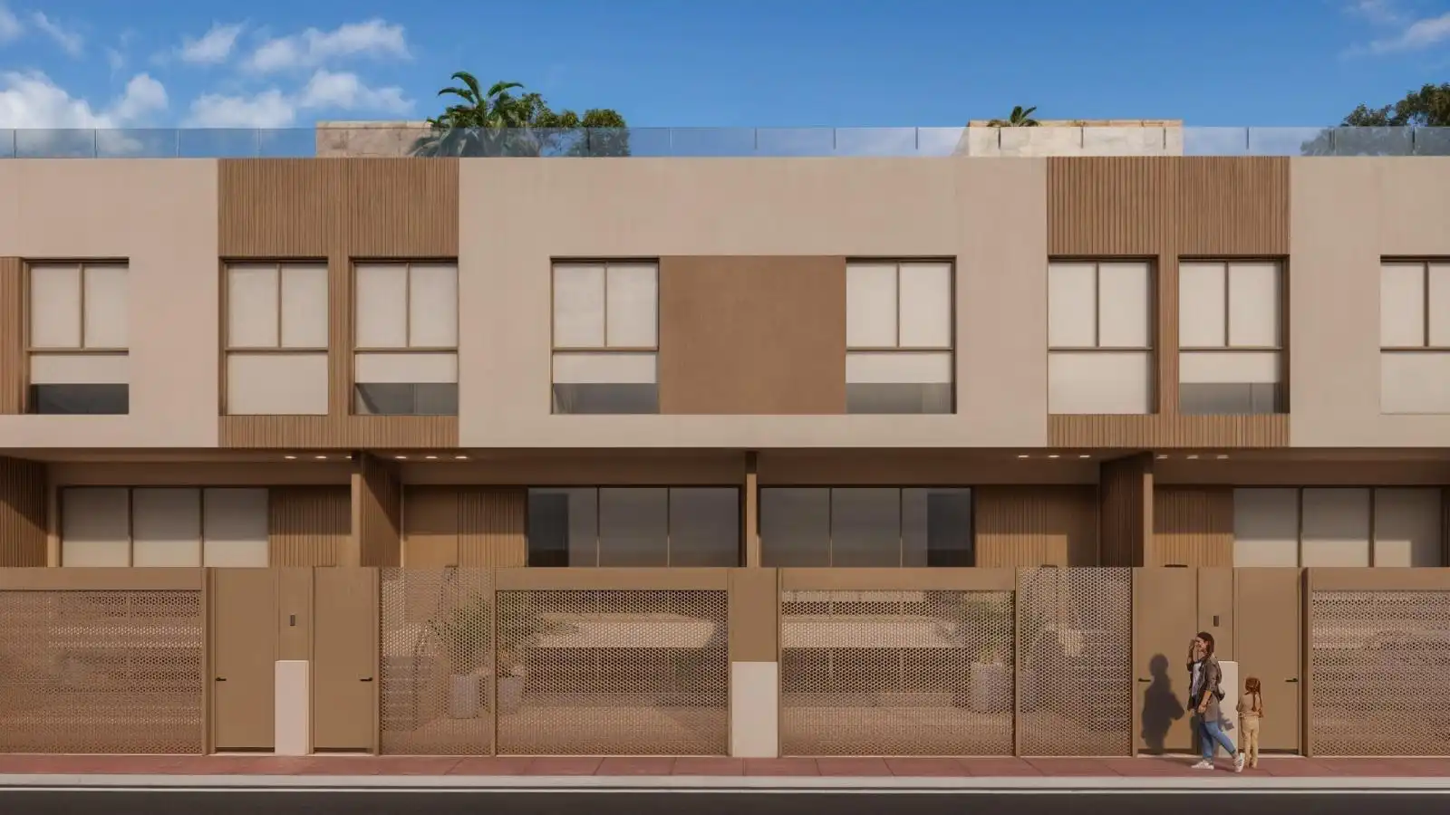 Vista exterior de Casa o xalet en venda en Murcia amb Aire condicionat, Jardí privat i Terrassa