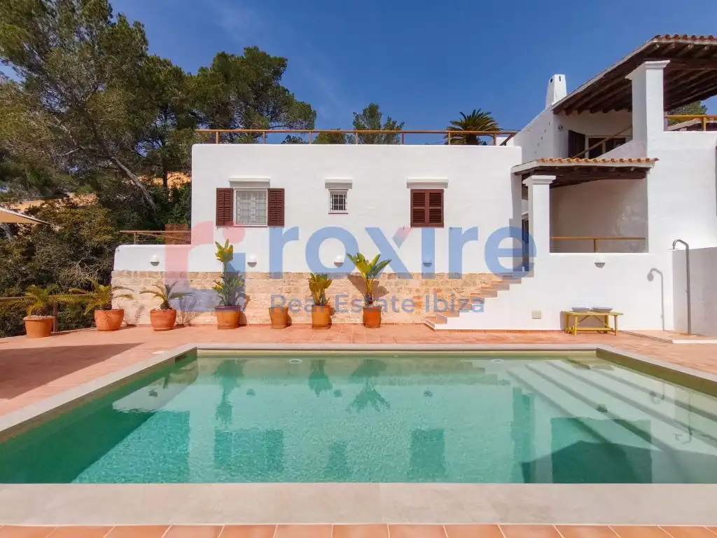 Exterior view of Houses for rent in Sant Josep de sa Talaia  with Air Conditioner, Private garden and Terrace