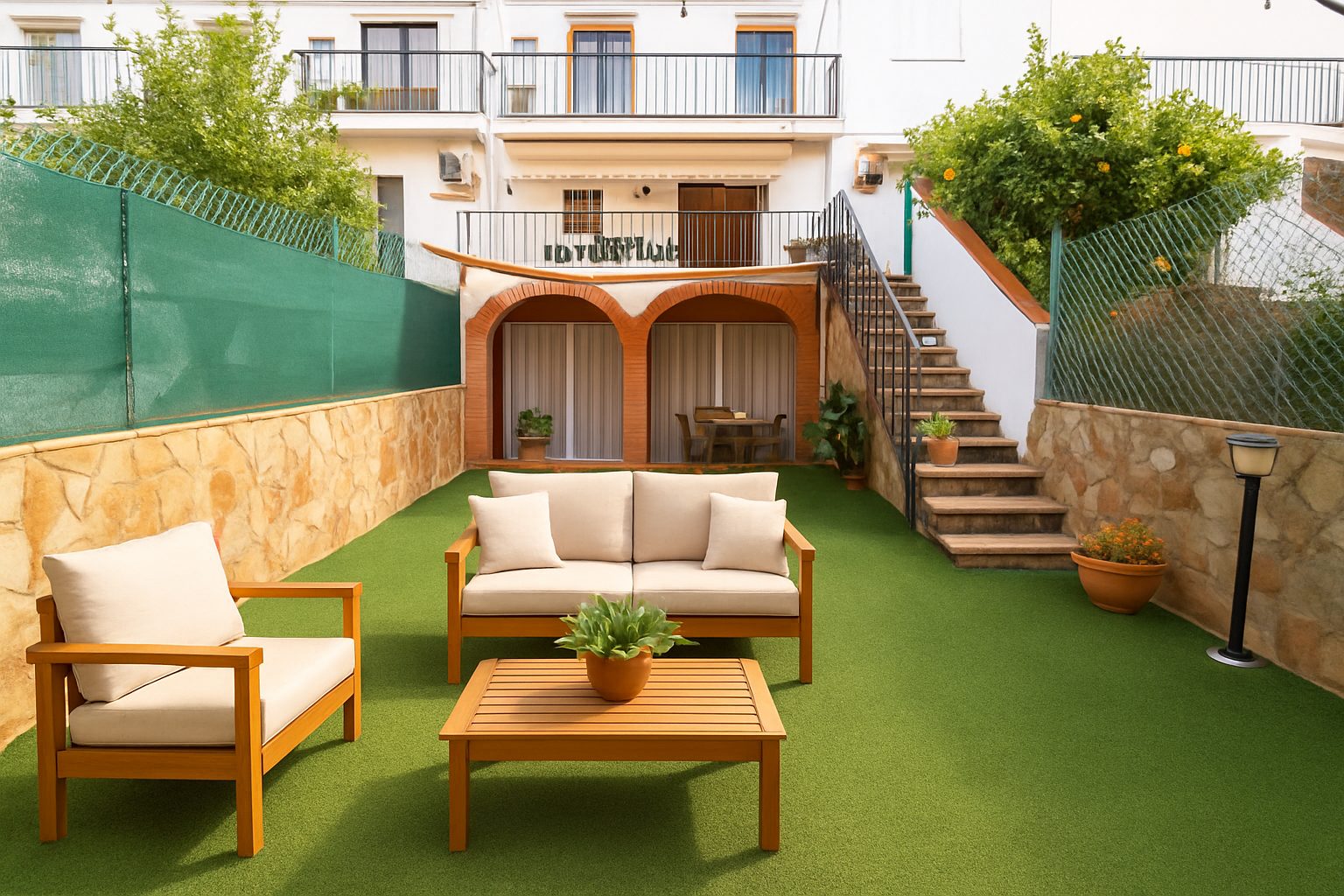 Terrace of Single-family semi-detached for sale in Ripollet  with Air Conditioner, Heating and Terrace