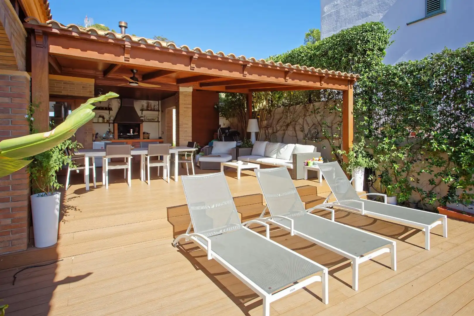 Terraza de Casa o chalet en venta en Centre