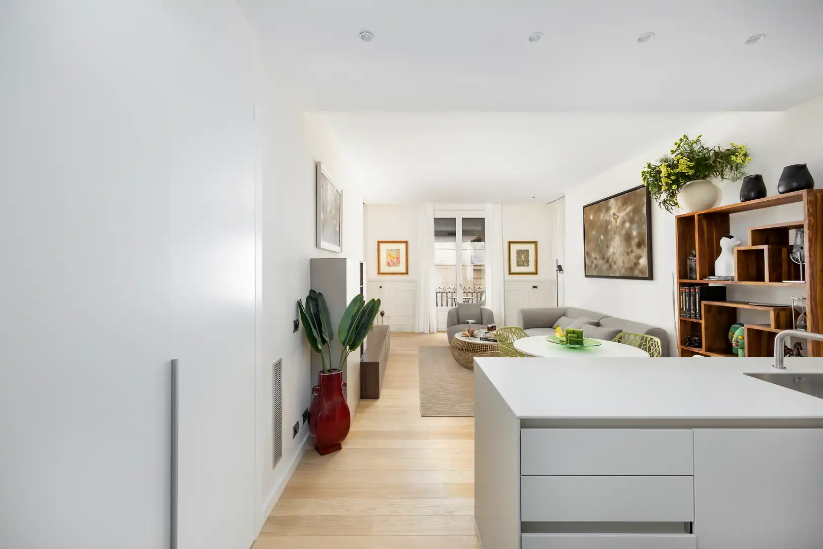 Sala d'estar de Apartament de lloguer en Barcelona amb Aire condicionat, Calefacció i Parquet
