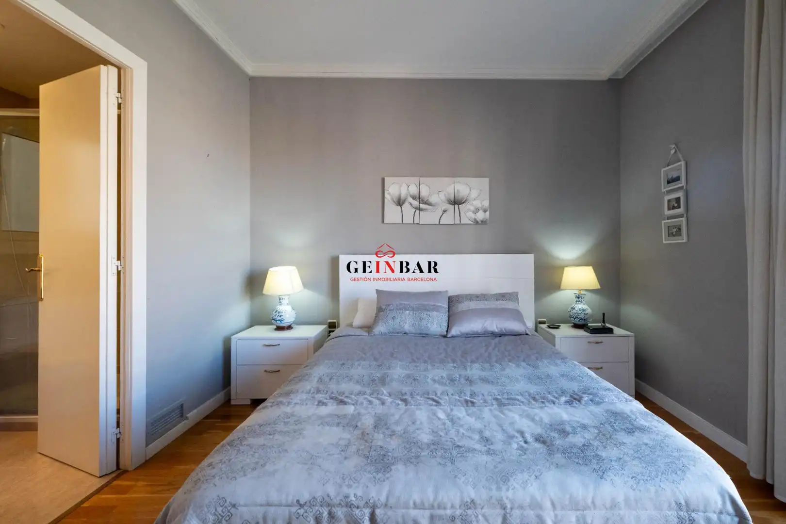 Schlafzimmer von Wohnung zum Verkauf in Barcelona mit Klimaanlage, Heizung und Privatgarten