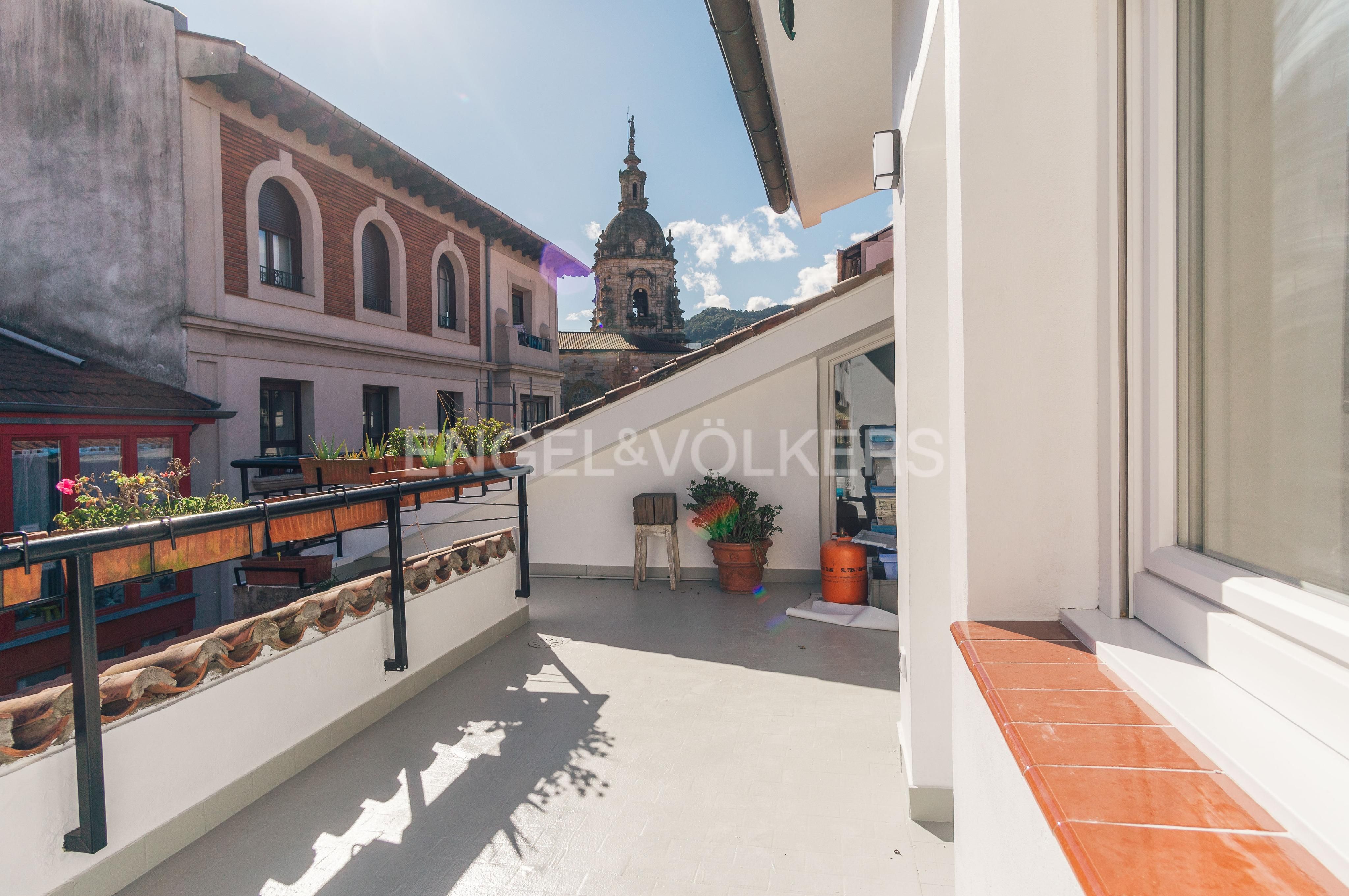 Terrace of Duplex to rent in Bilbao   with Heating, Terrace and Storage room
