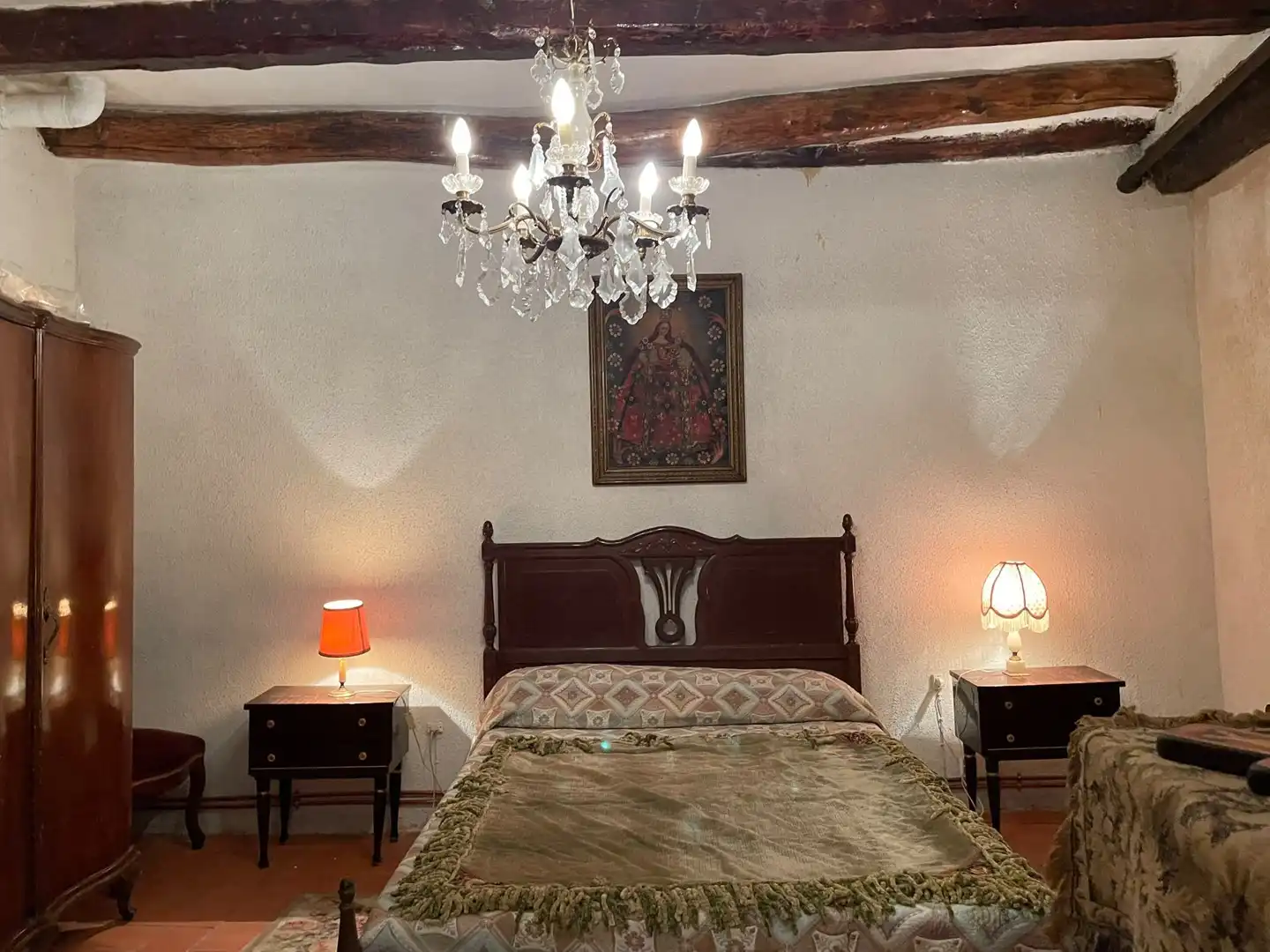 Habitación de Casa adosada en venta en Uncastillo con Terraza, Trastero y Amueblado