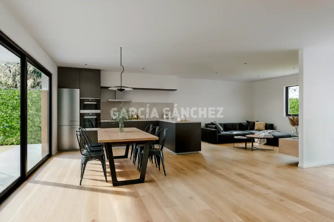 Sala d'estar de Casa o xalet en venda en Boiro amb Jardí privat, Terrassa i Piscina