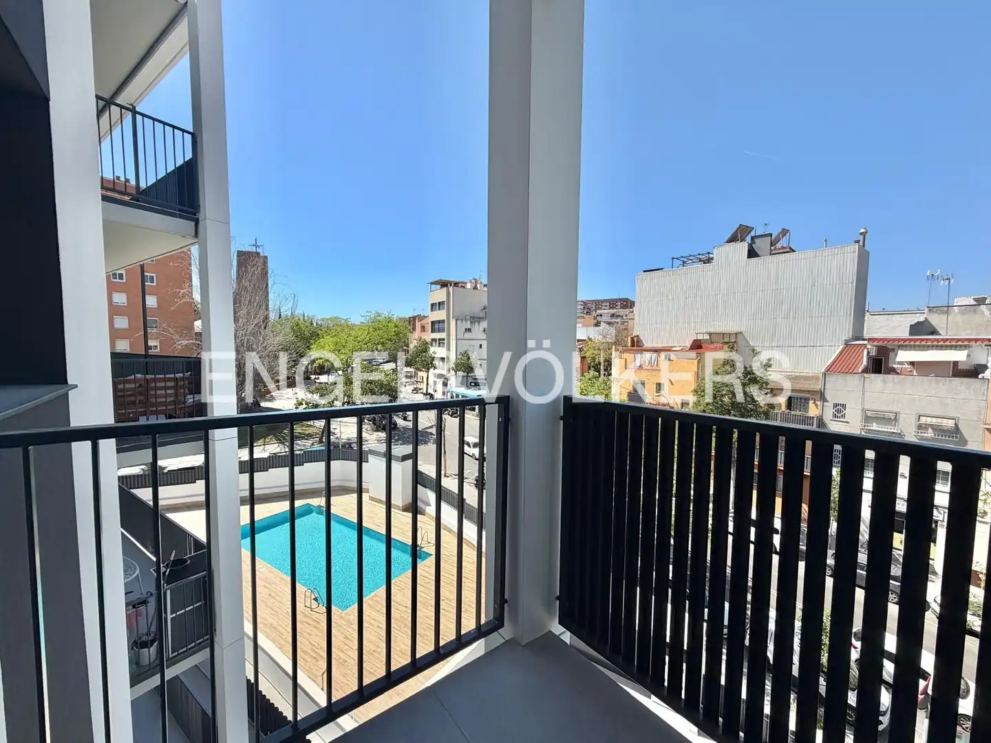 Terraza de Piso de alquiler en Badalona con Aire acondicionado, Calefacción y Parquet