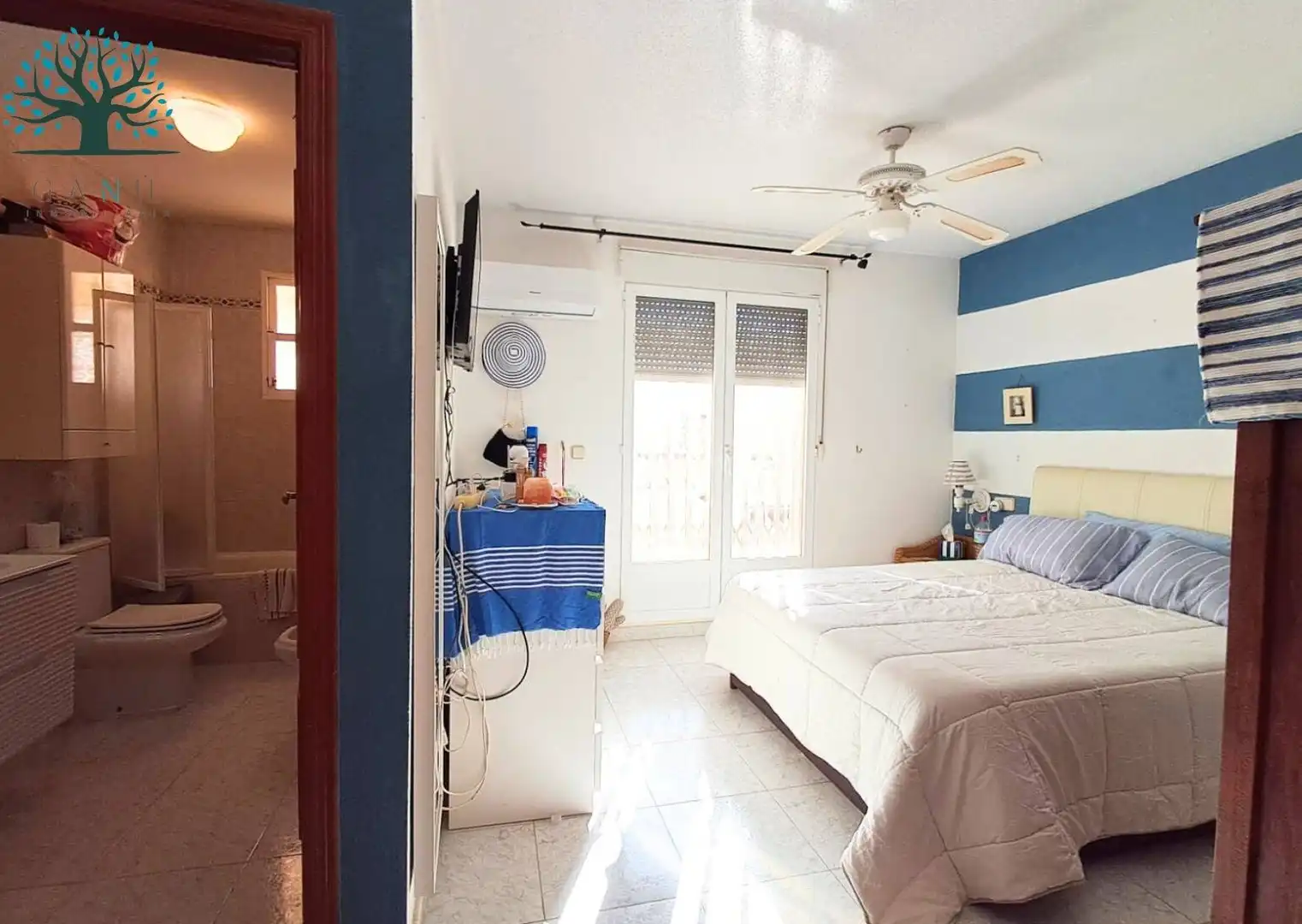 Dormitori de Casa o xalet en venda en Mazarrón amb Aire condicionat, Calefacció i Jardí privat