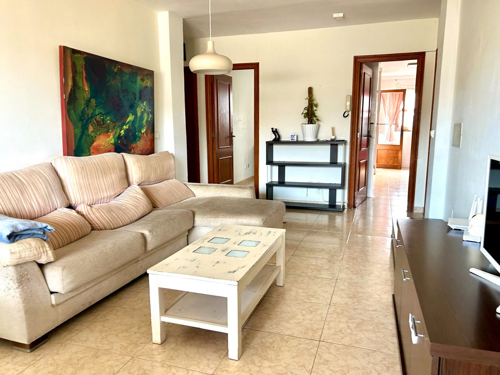 Living room of Flat for sale in Santa Margalida  with Terrace, Furnished and Oven