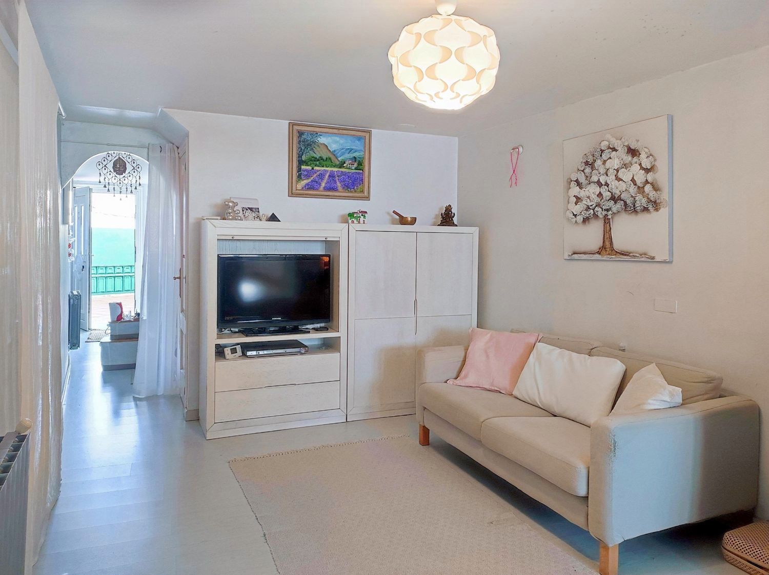 Living room of House or chalet for sale in Arteixo  with Heating, Parquet flooring and Terrace