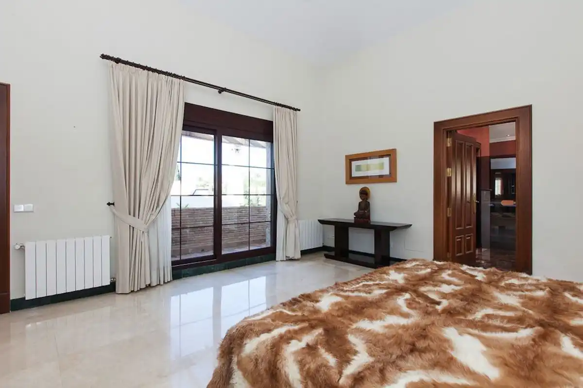 Bedroom of Houses for rent in Mijas  with Air Conditioner, Private garden and Terrace
