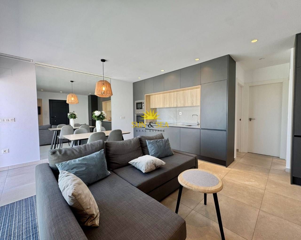 Sala d'estar de Apartament de lloguer en Benijófar amb Aire condicionat, Calefacció i Terrassa