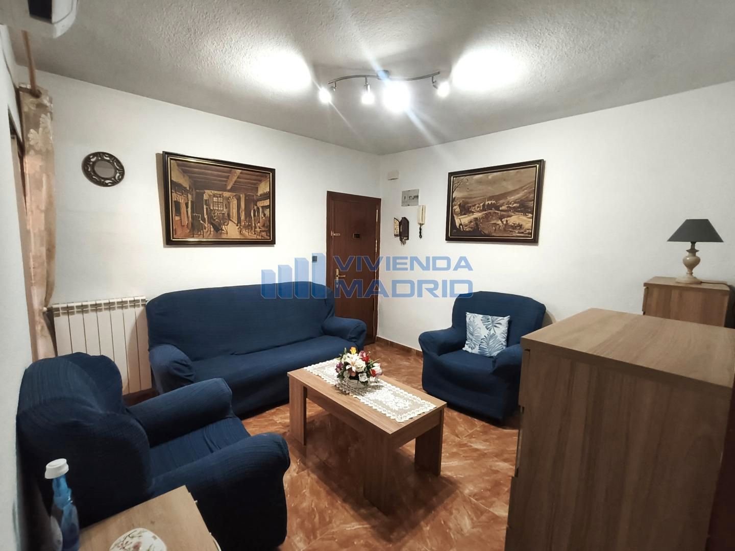 Living room of Flat for sale in Getafe  with Air Conditioner, Heating and Furnished