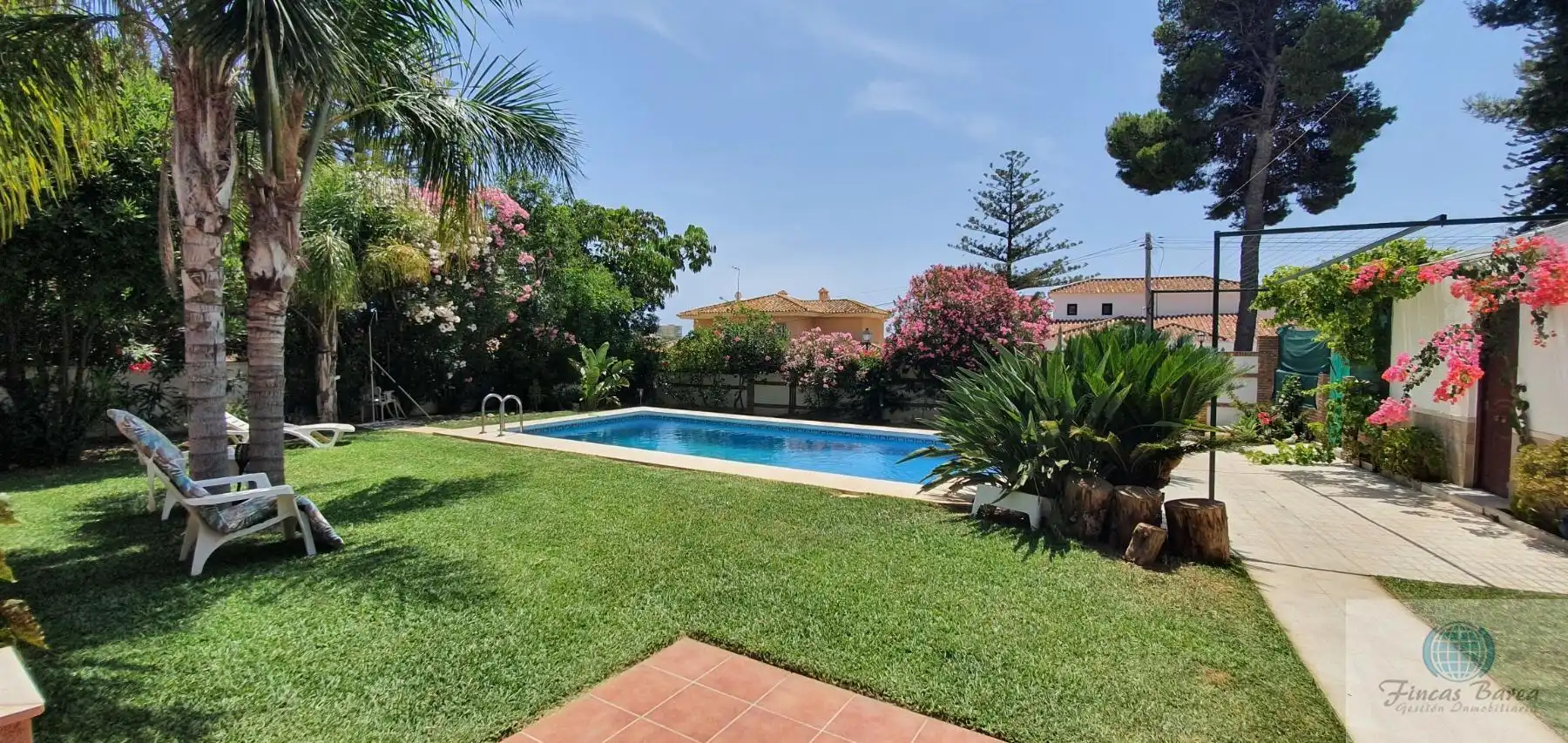 Jardí de Casa o xalet de lloguer en Mijas amb Terrassa i Piscina