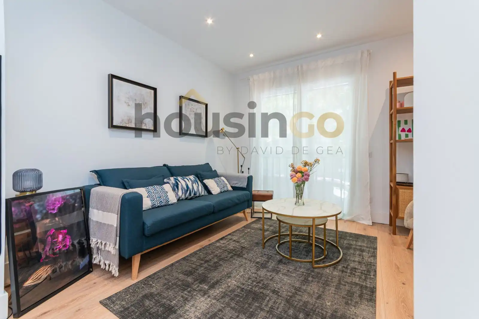 Sala de estar de Piso de alquiler en Madrid con Aire acondicionado, Calefacción y Terraza
