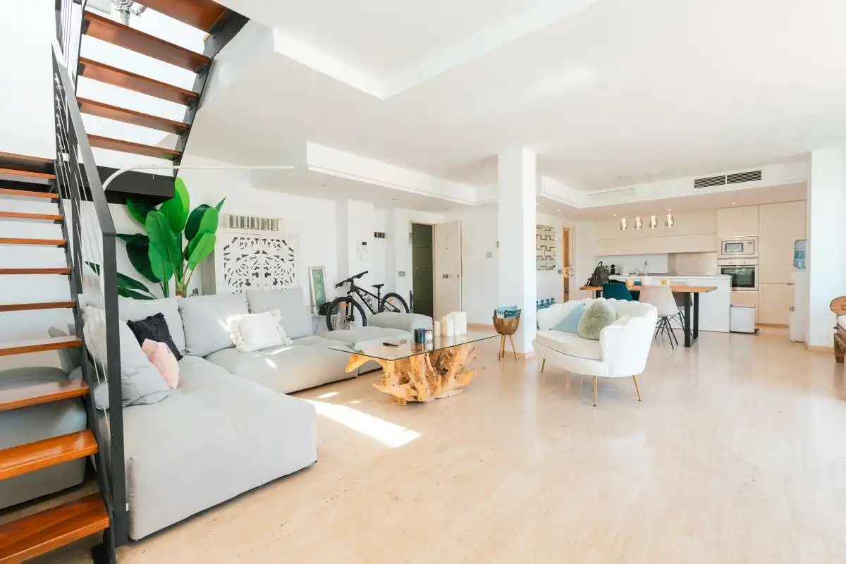 Sala d'estar de Dúplex en venda en Eivissa amb Aire condicionat, Calefacció i Terrassa