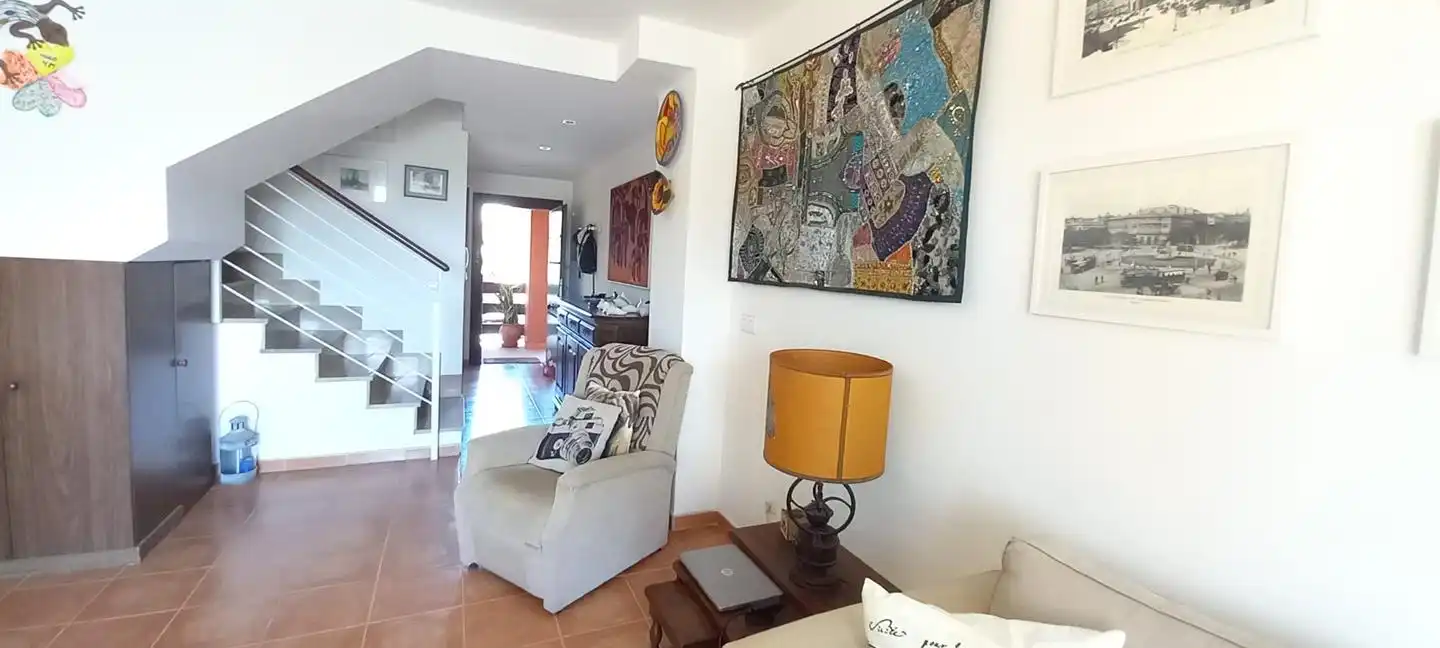 Living room of Flat for sale in Vera  with Air Conditioner, Terrace and Furnished