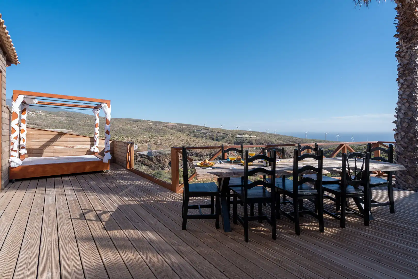 Terrasse von Haus oder Chalet zur Miete in Candelaria